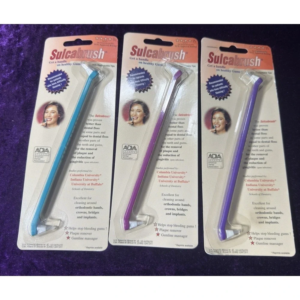 Sulcabrush Dental Brushes Healthy Gums Dental Oral Cleaning Gum Brush Sealed New